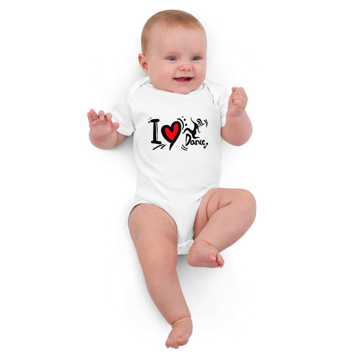 I Love Dance - Baby romper van biologisch katoen