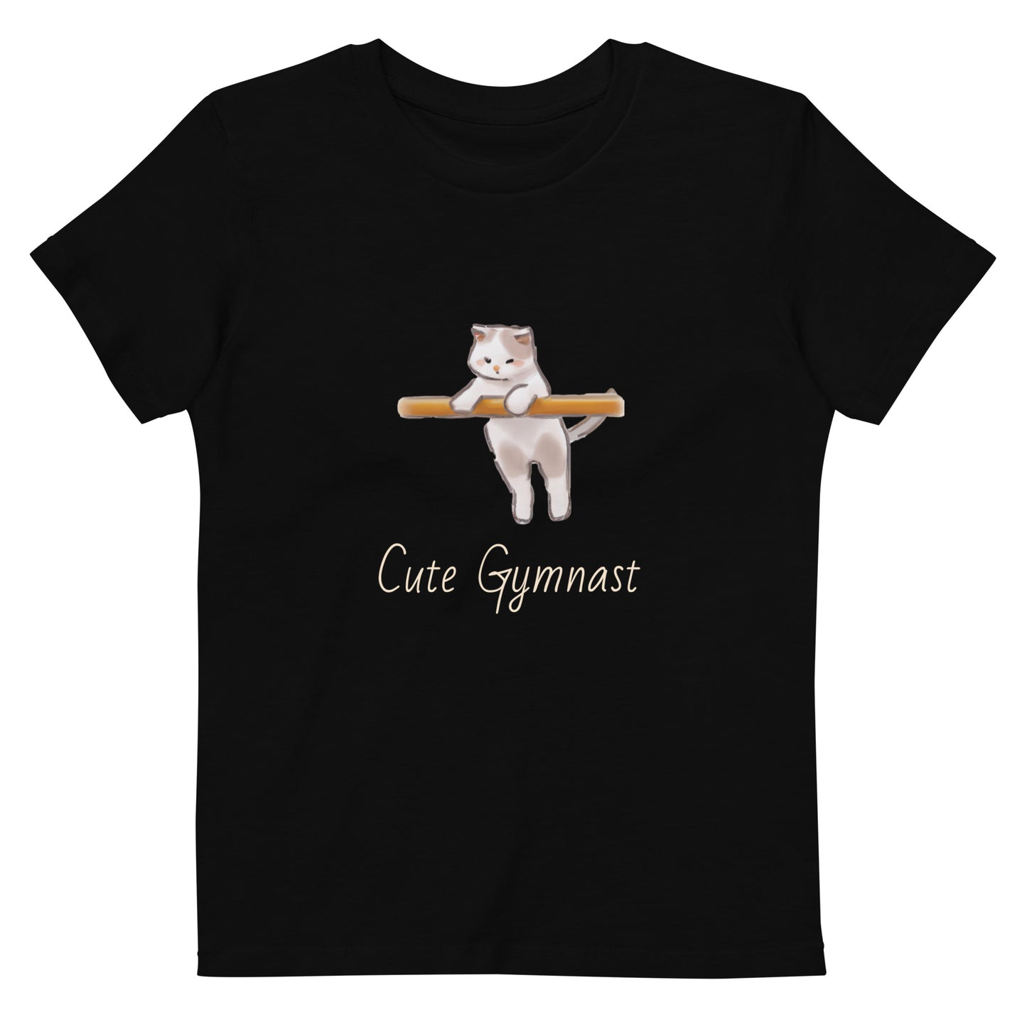 Cute Gymnast - Poesje - Biologisch katoenen T-shirt voor kinderen
