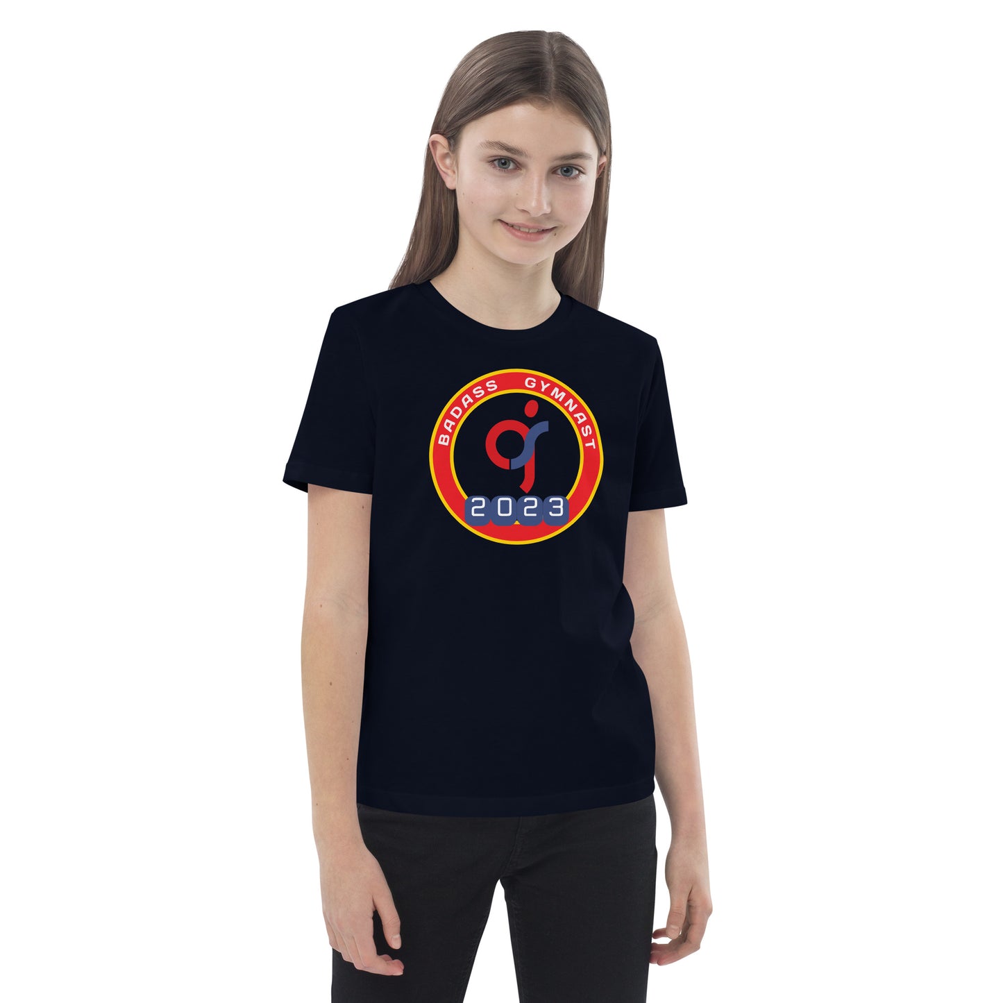 Badass Gymnast 2023 - Biologisch katoenen T-shirt voor kinderen