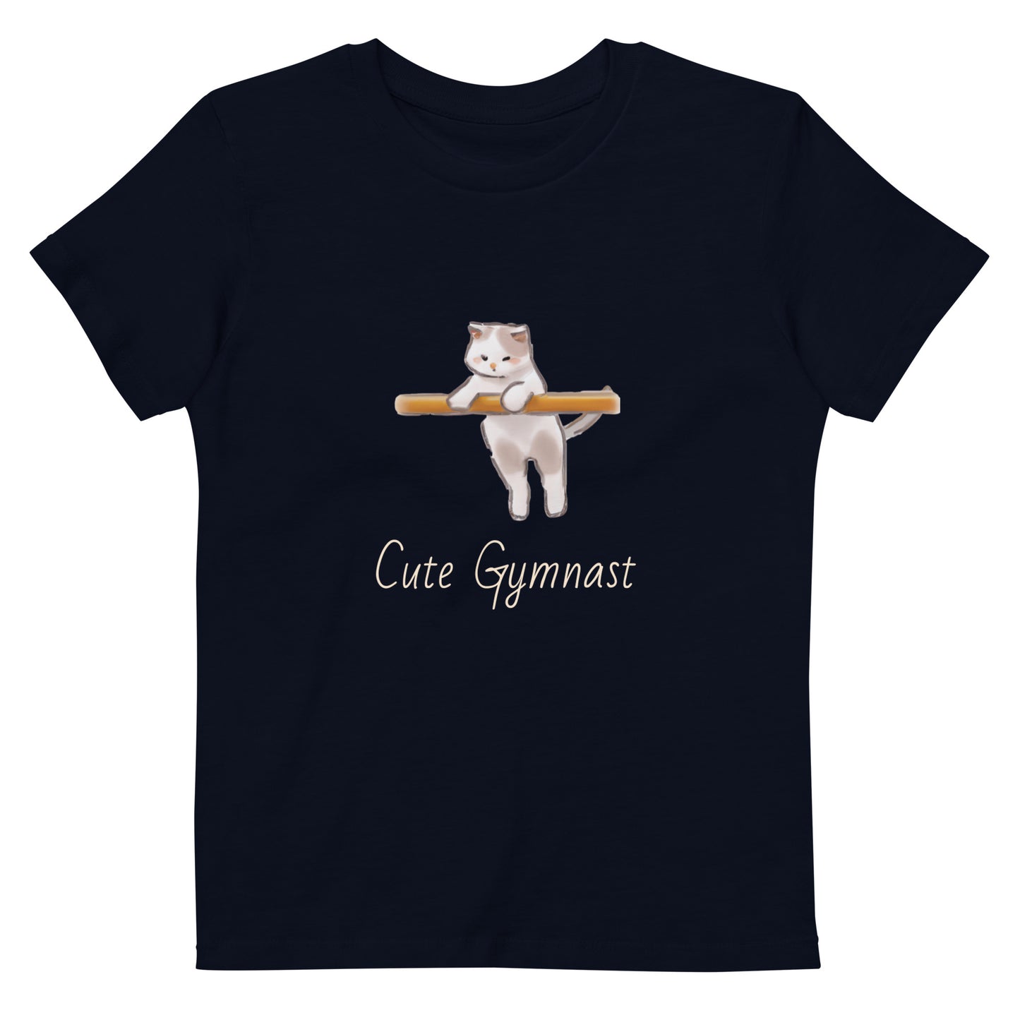 Cute Gymnast - Poesje - Biologisch katoenen T-shirt voor kinderen