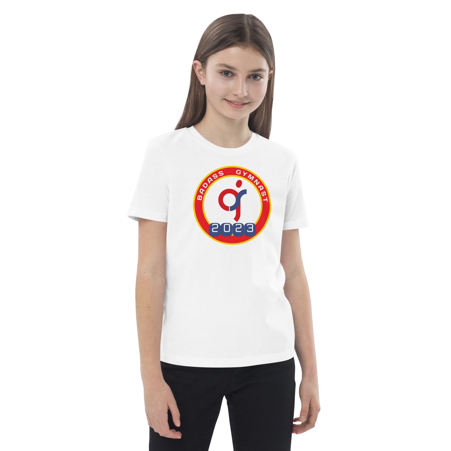 Badass Gymnast 2023 - Biologisch katoenen T-shirt voor kinderen
