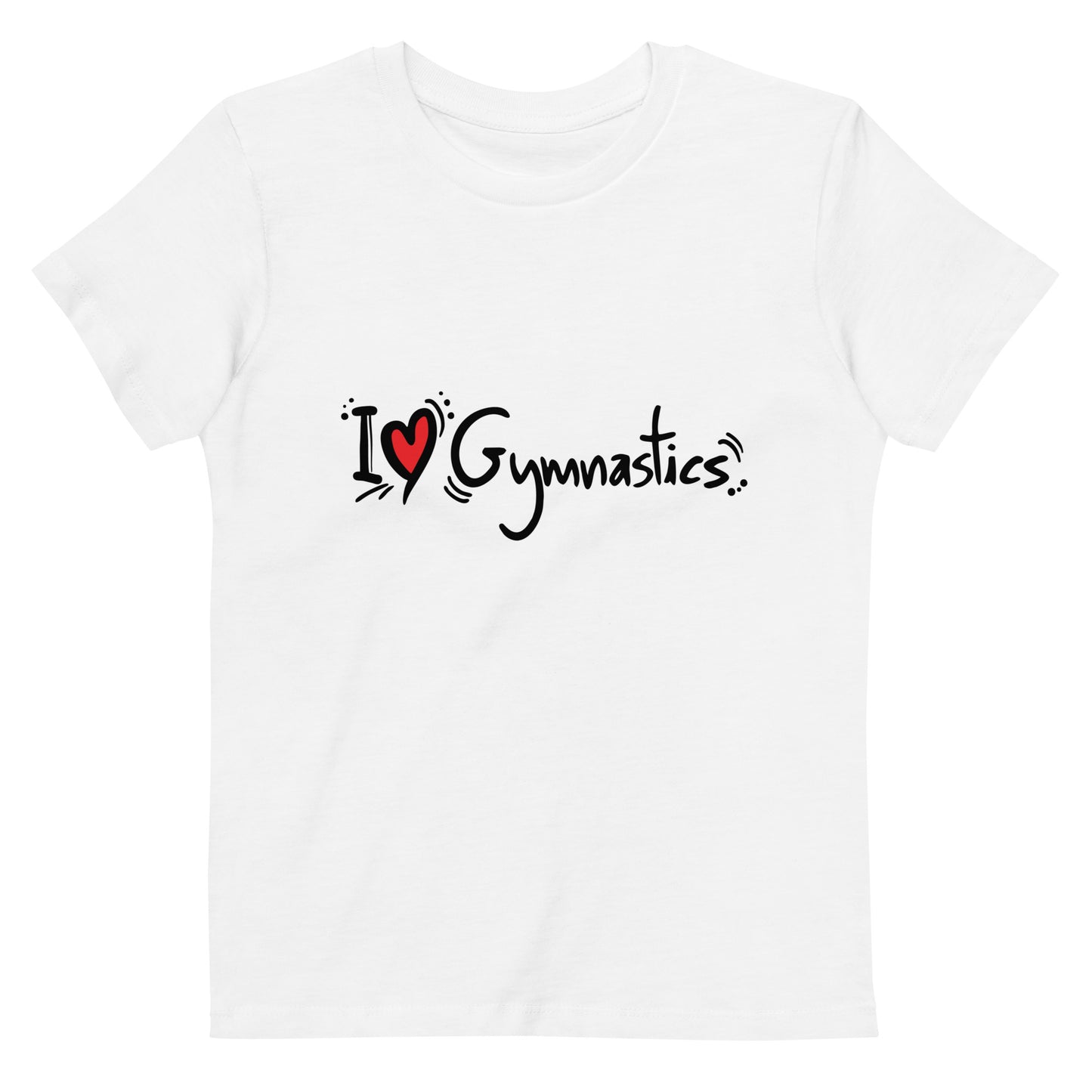 I Love Gymnastics - Biologisch katoenen T-shirt voor kinderen