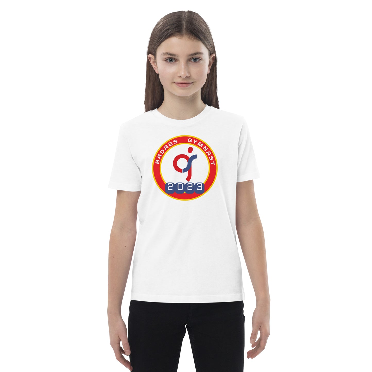 Badass Gymnast 2023 - Biologisch katoenen T-shirt voor kinderen