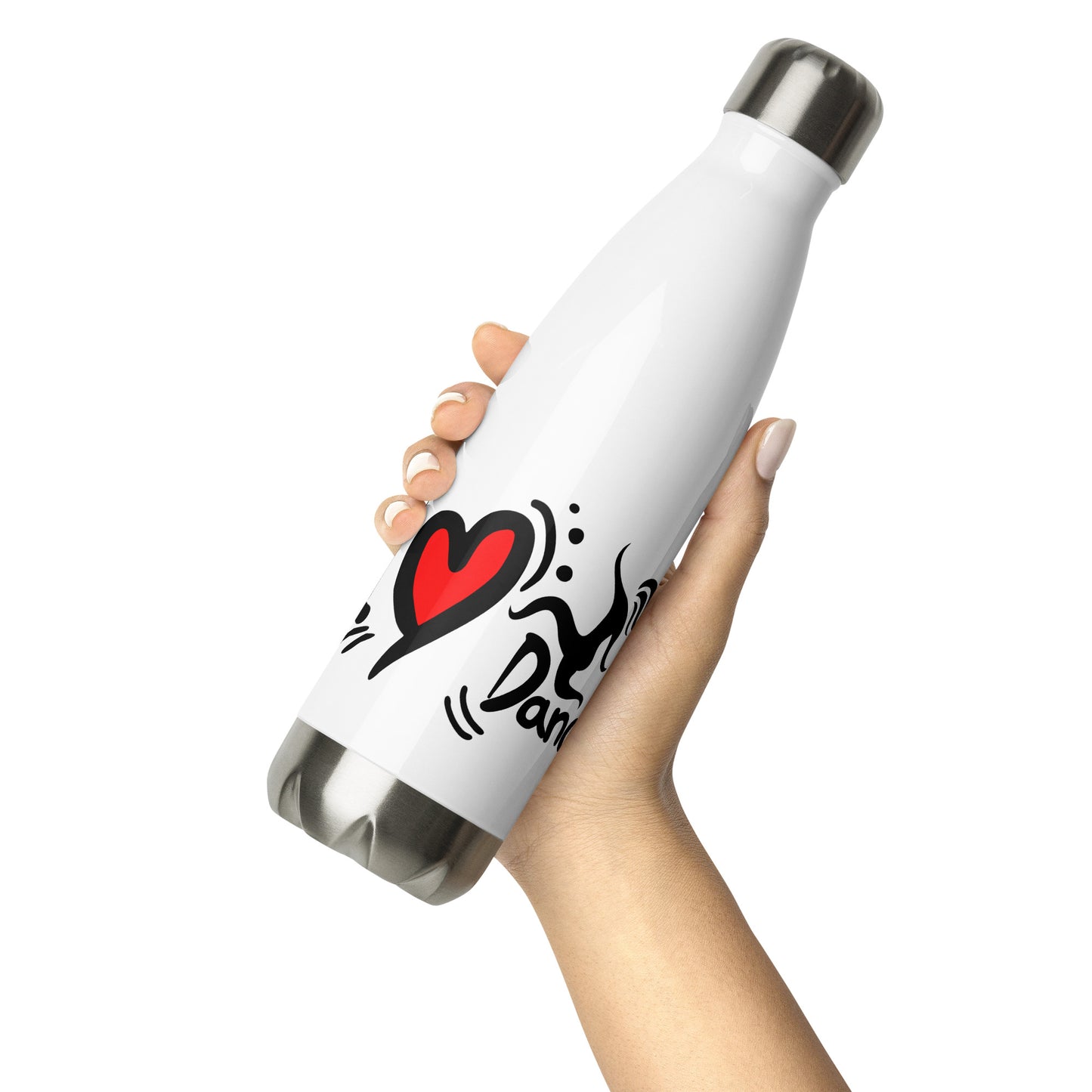 I Love Dance - Roestvrij stalen waterfles