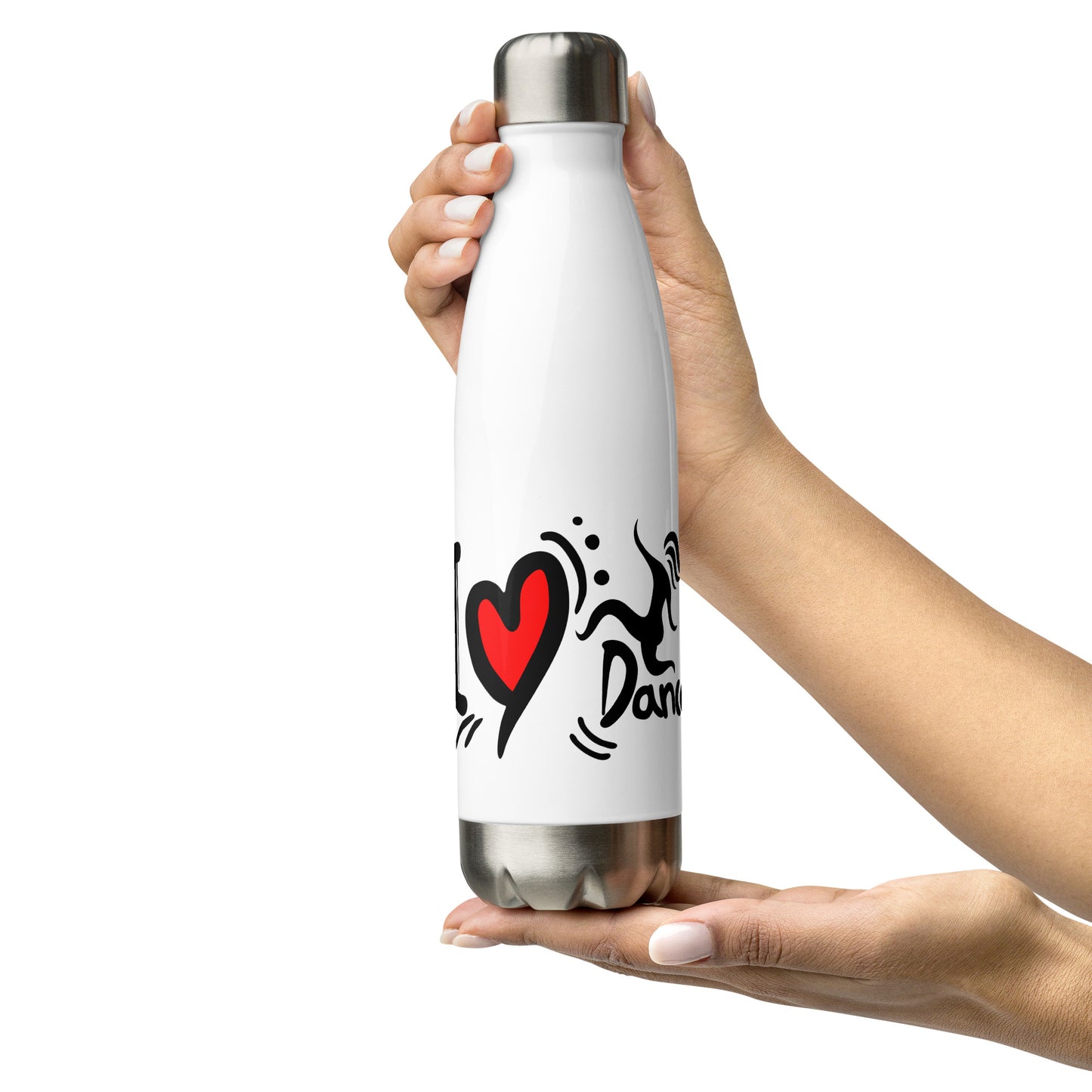 I Love Dance - Roestvrij stalen waterfles