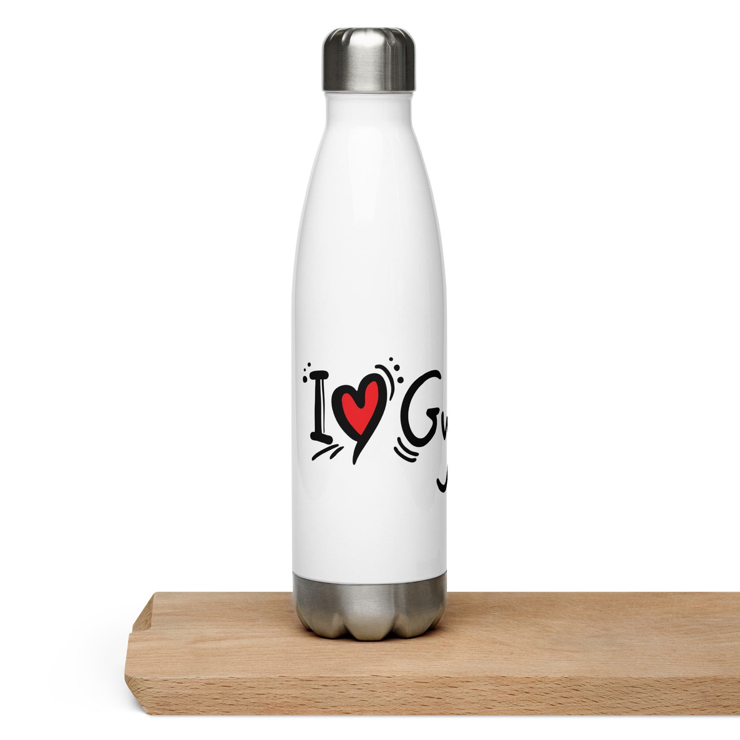 I Love Gymnastics - Roestvrij stalen waterfles 500 ml