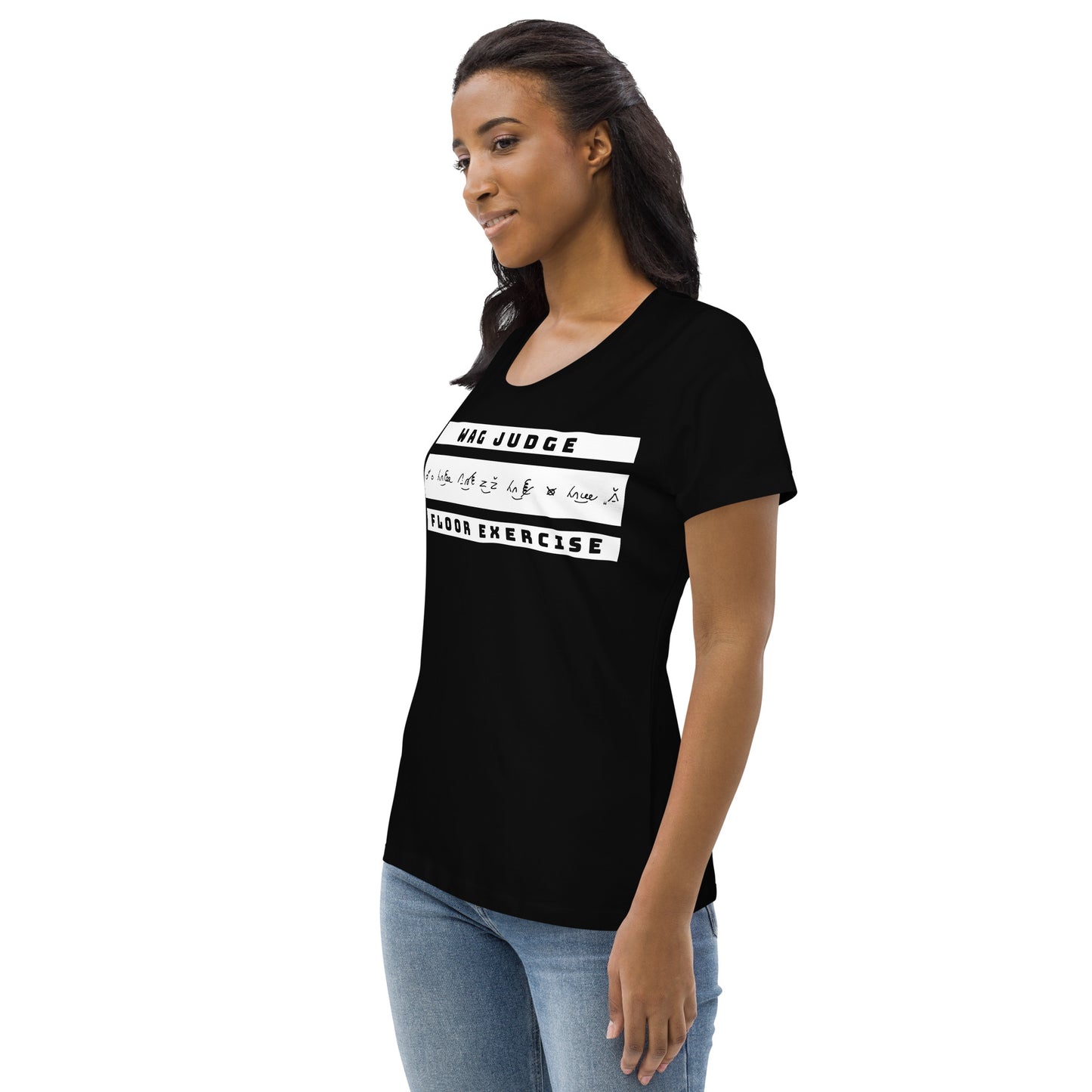 Jurylid Vloer - Getailleerd Eco-T-shirt voor dames