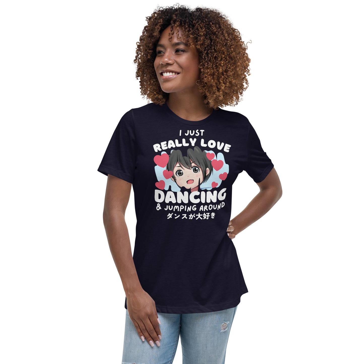 I Just Really Love Dancing - Relaxed dames-T-shirt