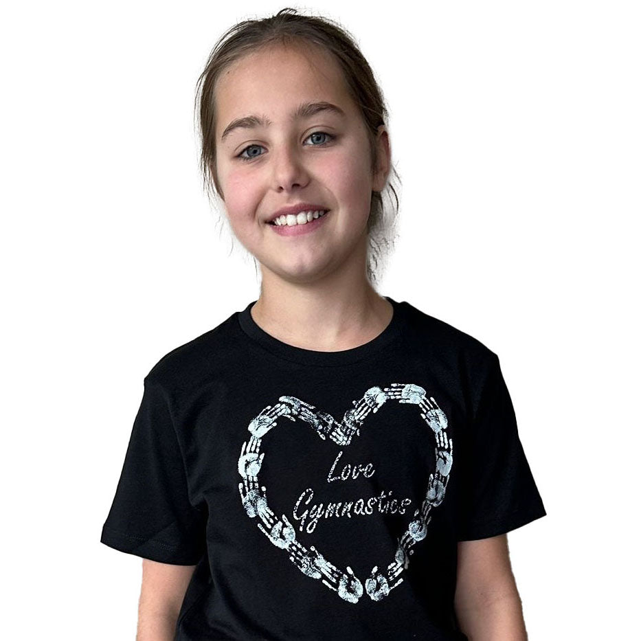 Valentijn - Love Gymnastics - Biologisch katoenen T-shirt voor kinderen