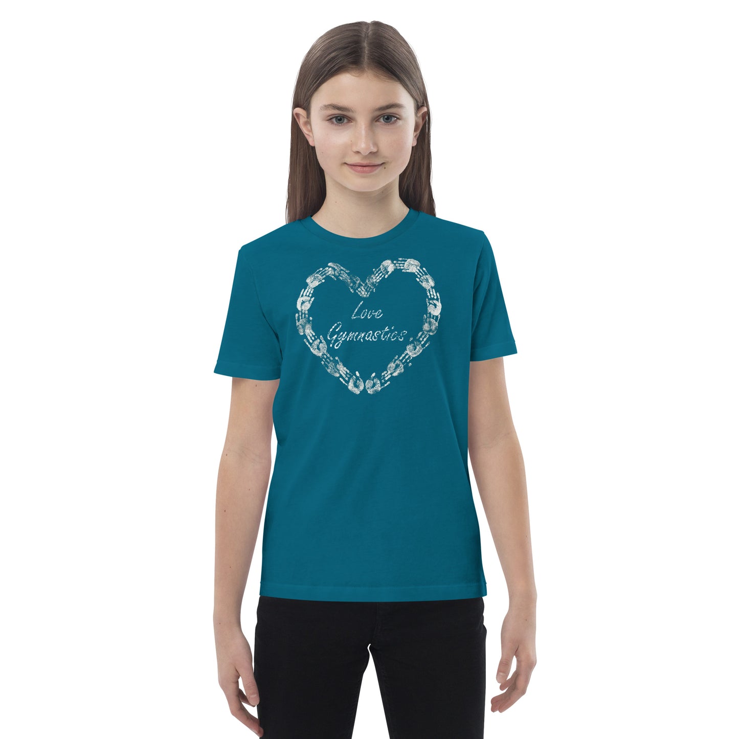 Valentijn - Love Gymnastics - Biologisch katoenen T-shirt voor kinderen