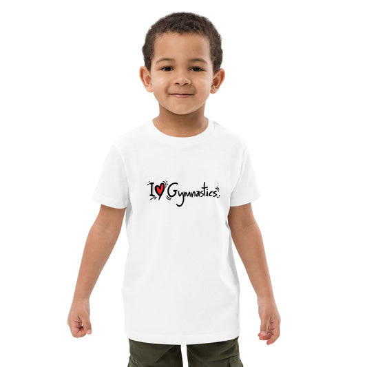 I Love Gymnastics - Biologisch katoenen T-shirt voor kinderen