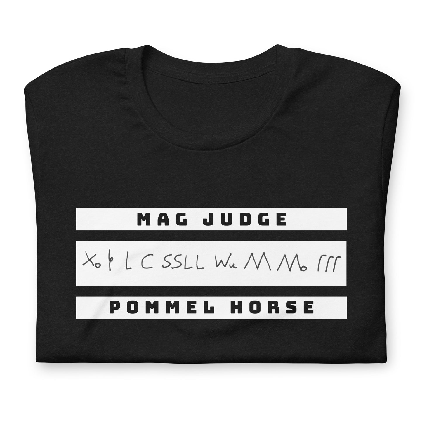 Jurylid Voltige (Paard met bogen) - Uniseks T-shirt