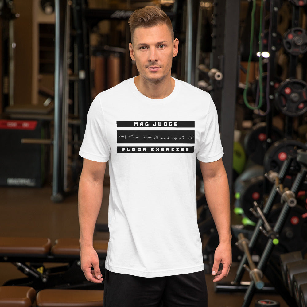 Jurylid Vloer - Uniseks T-shirt (wit)