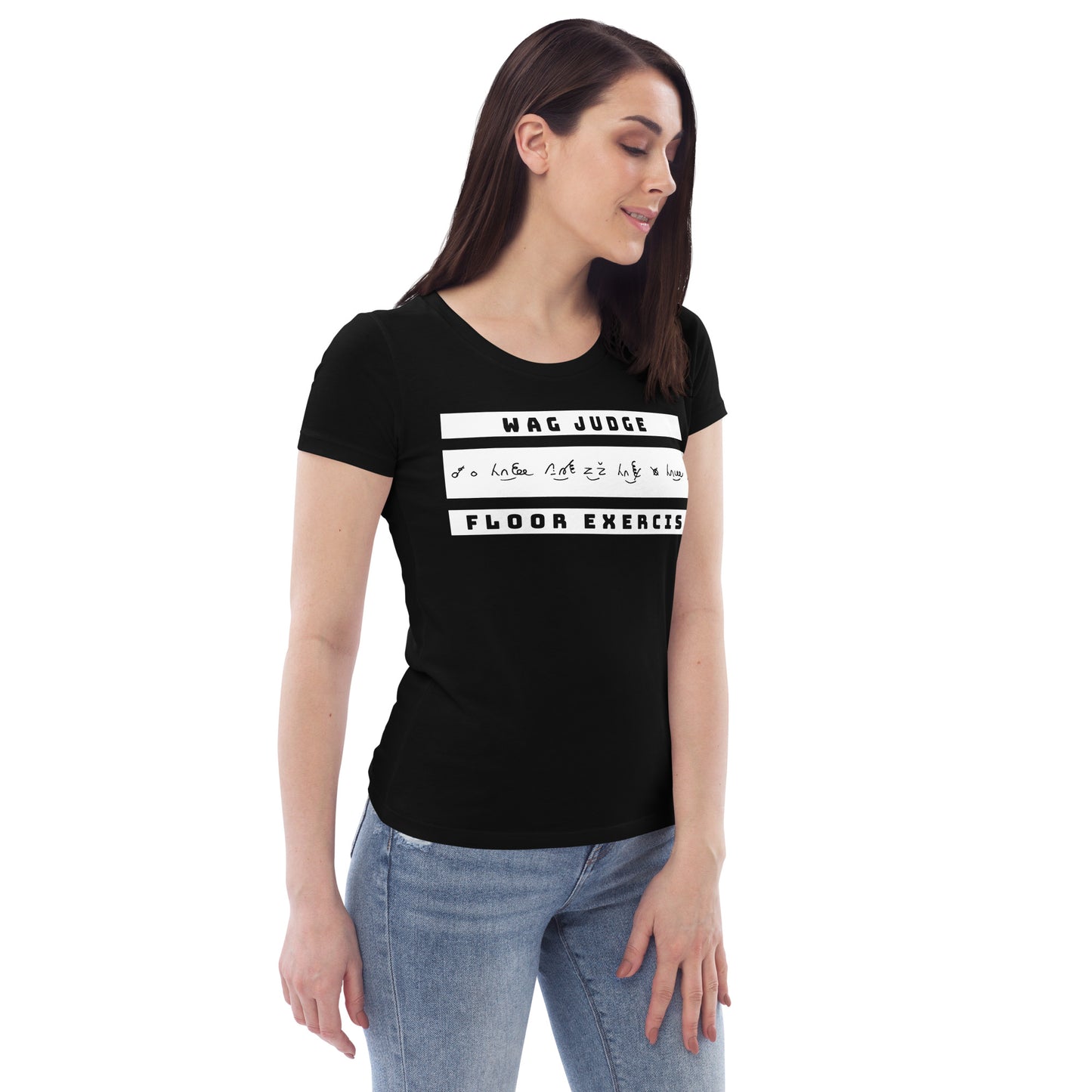 Jurylid Vloer - Getailleerd Eco-T-shirt voor dames